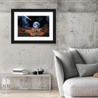 Asteroid Collision with Earth Wall Art