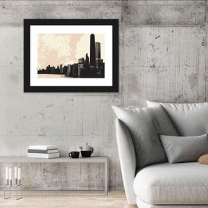Chicago Skyline II Wall Art