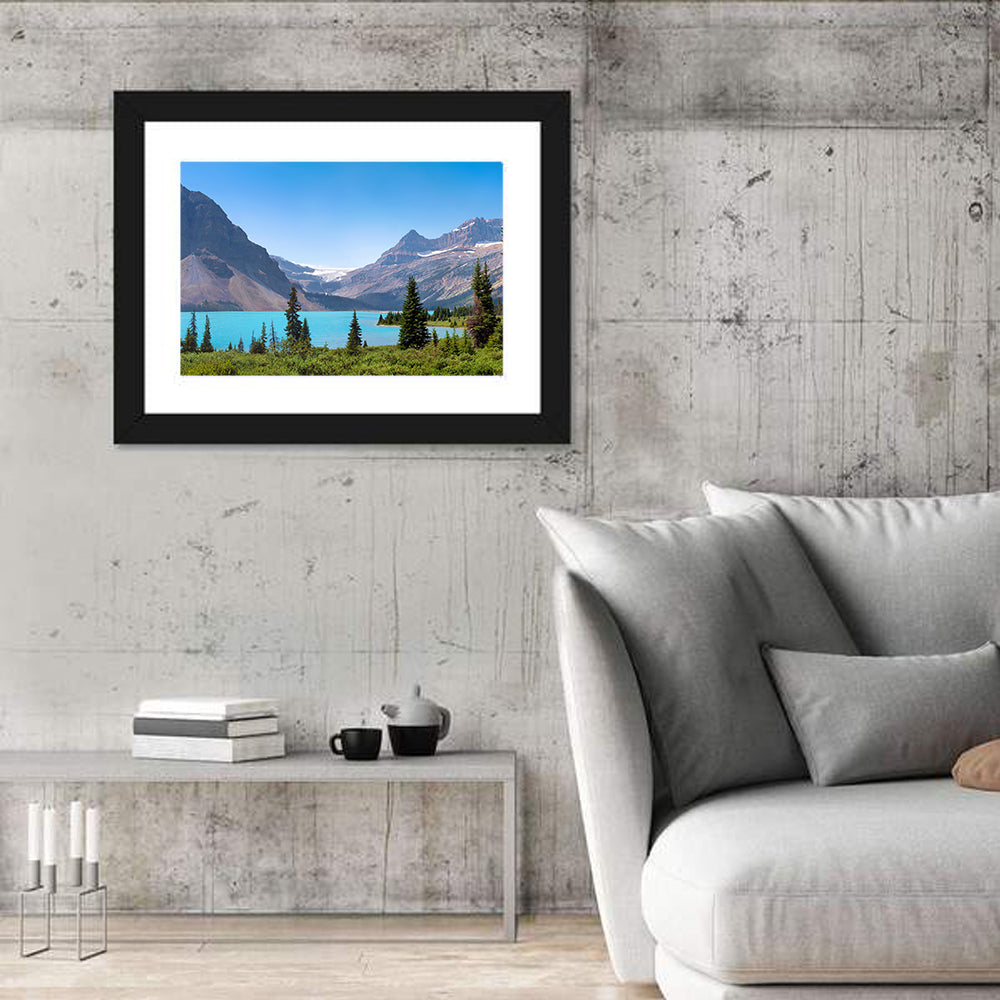 Bow Lake Turquoise Waters Wall Art