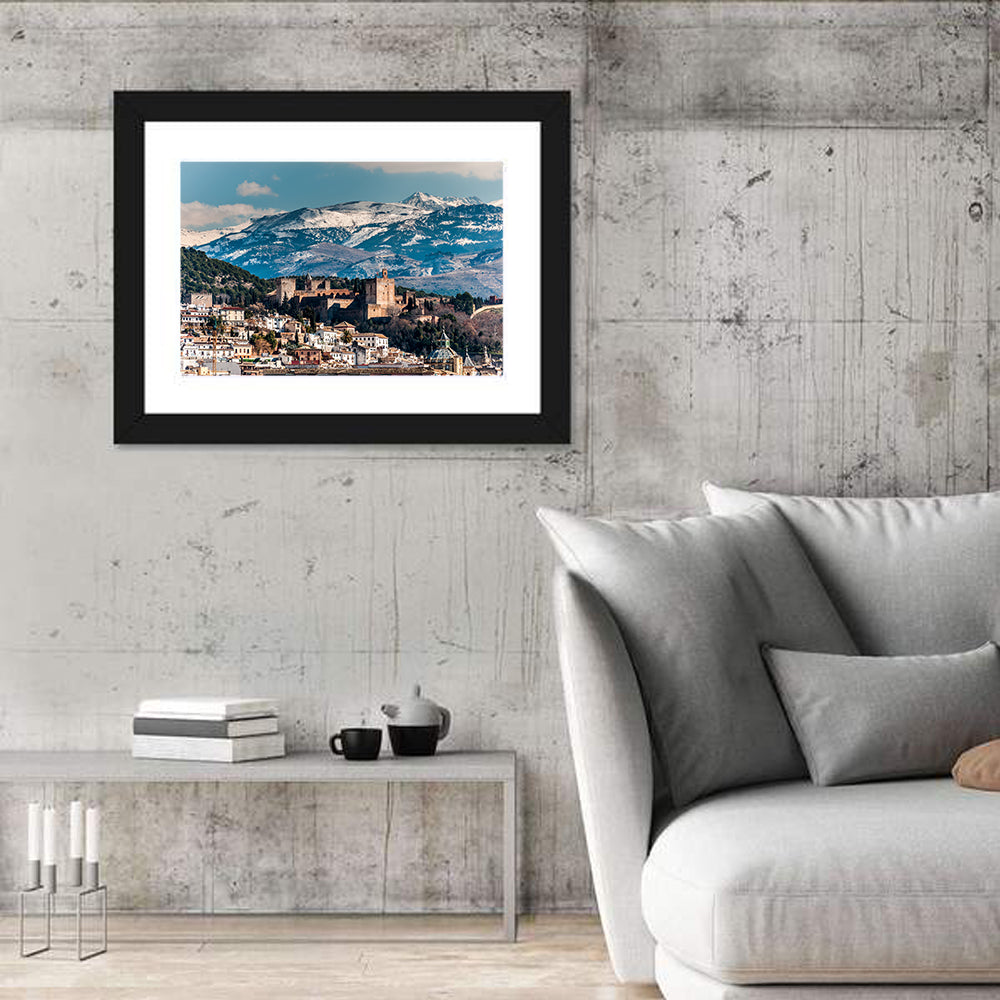 Alhambra City View Wall Art in a room, landscape