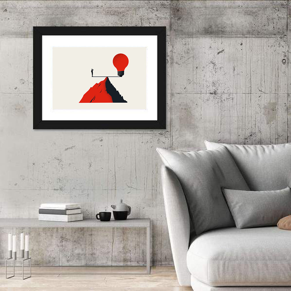 Balancing Business Concept Wall Art in a room, landscape