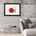 Minimalist Astronaut and Red Planet Wall Art