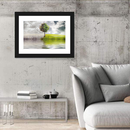 Tree & River Artwork Wall Art