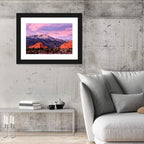 Pikes Peak at Purple Dusk Wall Art