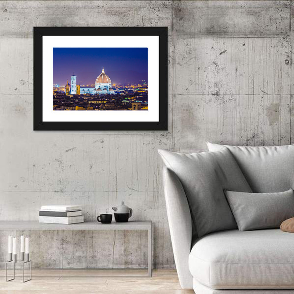 Florence Night Skyline Wall Art