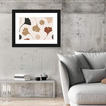 Autumn Ginkgo Pattern Wall Art