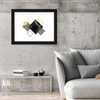 Layered Squares Composition Wall Art