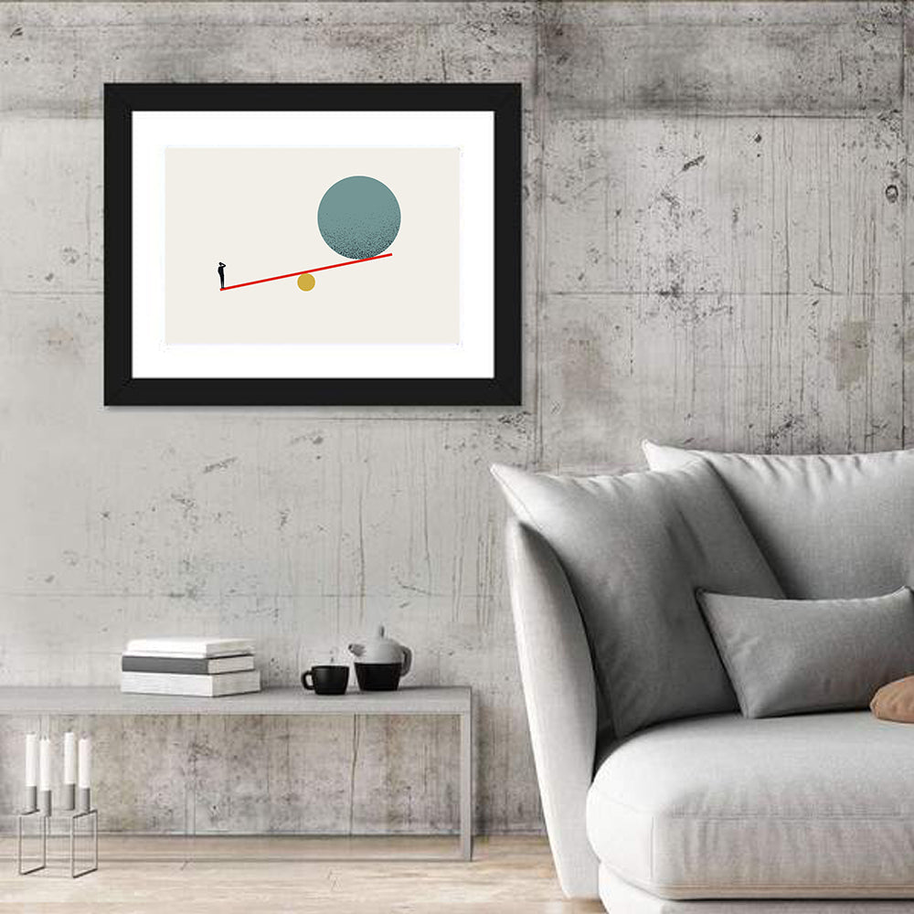 Balanced Potential Wall Art in a room, landscape