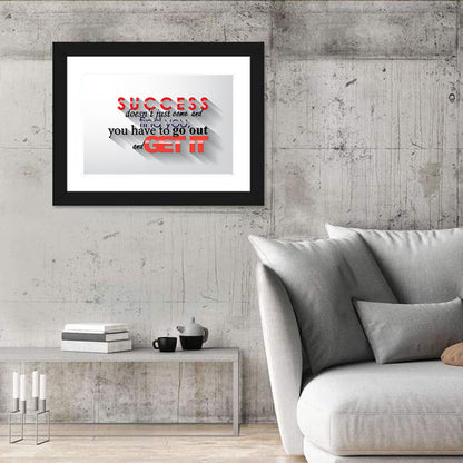 Quote For Success Wall Art