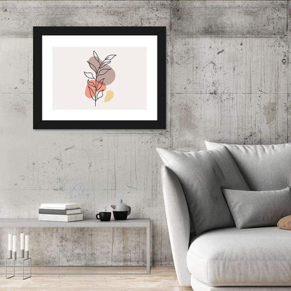 Minimalist Floral Line Drawing Wall Art