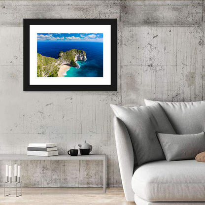 Kelingking Beach In Bali Indonesia Wall Art