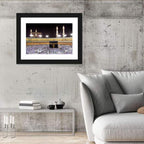 Night Gathering at the Kaaba Wall Art
