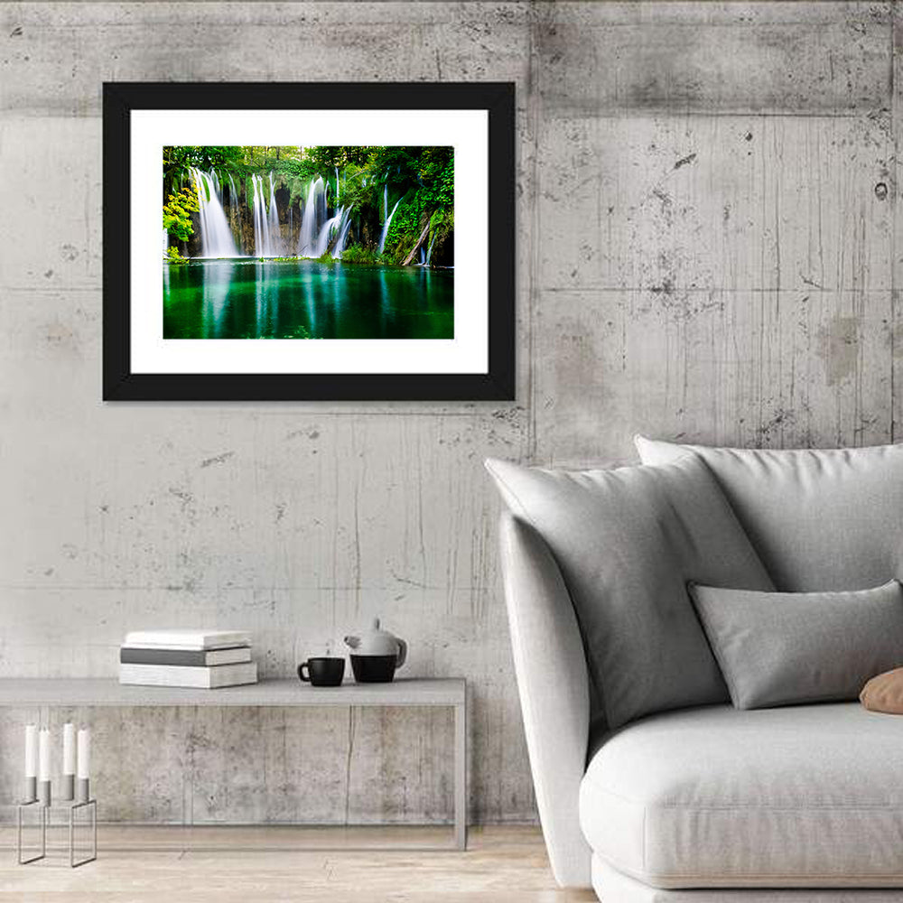 Plitvice Lakes Waterfalls Wall Art