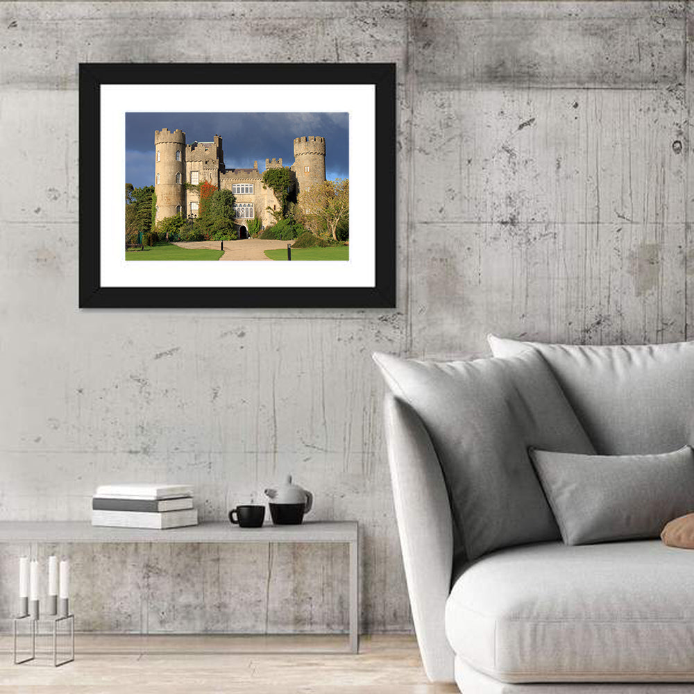 Historic Malahide Castle Wall Art in a room, landscape
