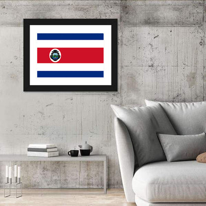 Flag Of Costa Rica Wall Art