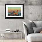Sultan Ahmed Mosque at Sunset Wall Art