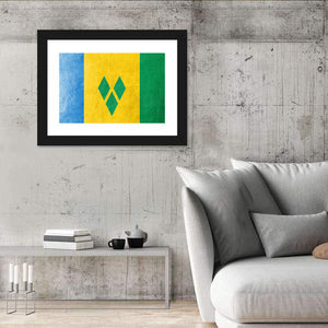 Saint Vincent & The Grenadines Flag Wall Art