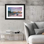 Dresden Elbe at Twilight Wall Art