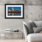 Dallas Skyline at Sunset Wall Art