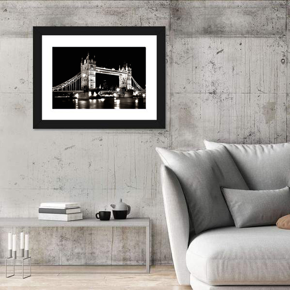 London Tower Bridge Wall Art in a room, landscape