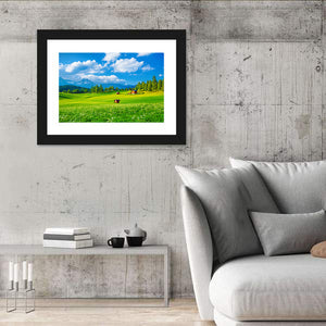 Valley In Alpine Mountains Austria Wall Art