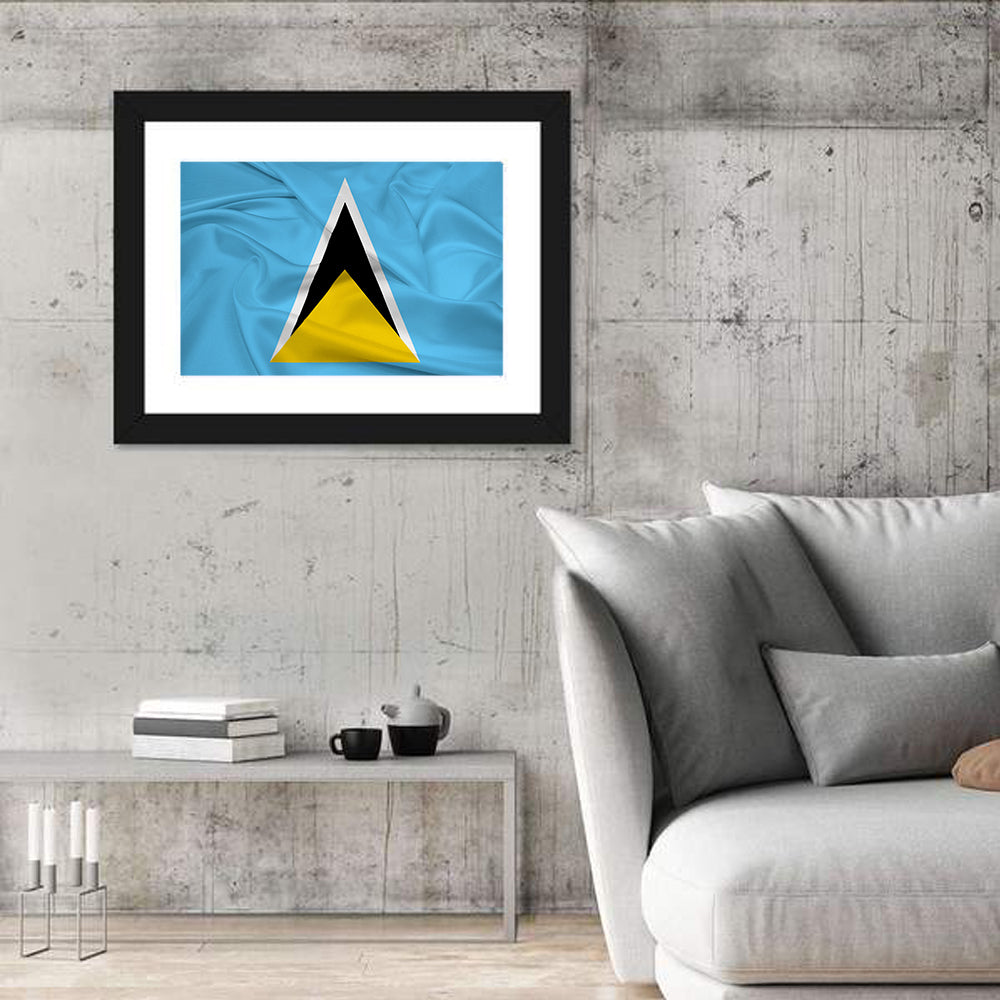 Flag Of Saint Lucia Wall Art