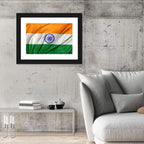 Indian Tricolor with Ashoka Chakra Wall Art