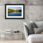 Sylvan Lake Golden Hour Reflection Wall Art