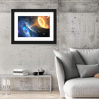 Black Hole and Companion Star Wall Art