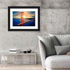 Sunrise Over Golden Gate Bridge Wall Art