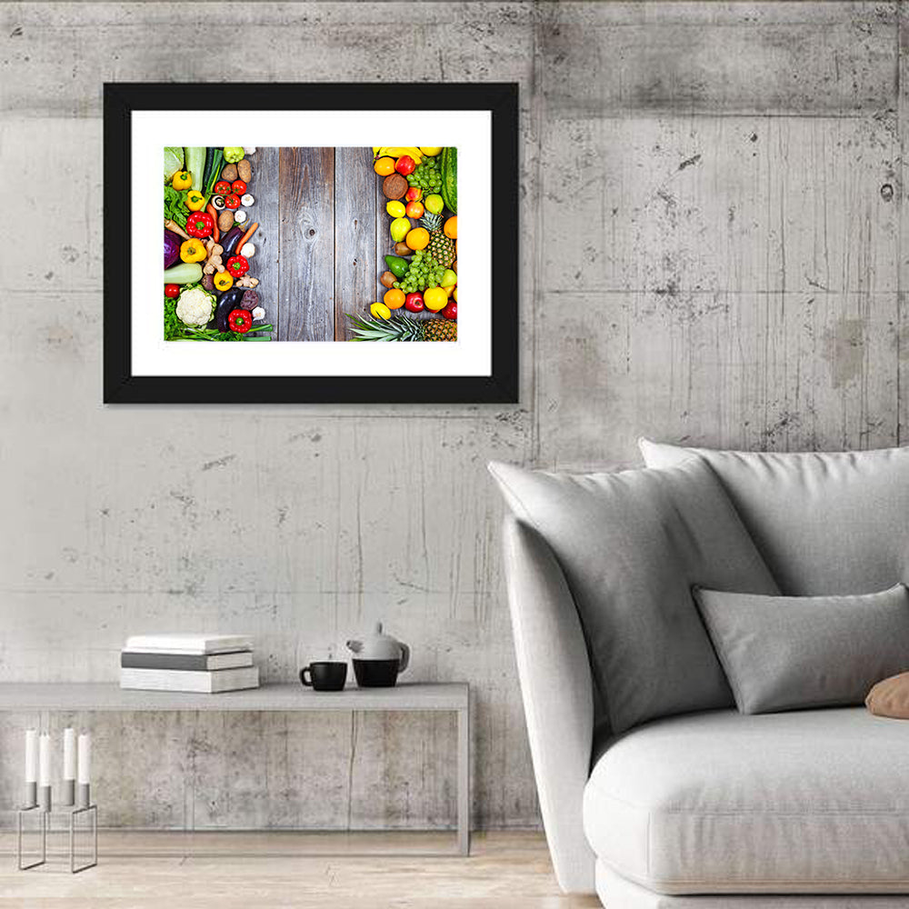 Fresh Vegetables and Fruit Wall Art