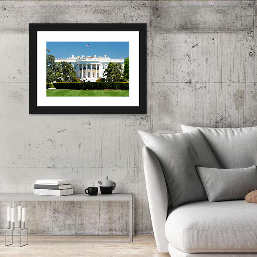 White House Closeup Wall Art in a room, landscape