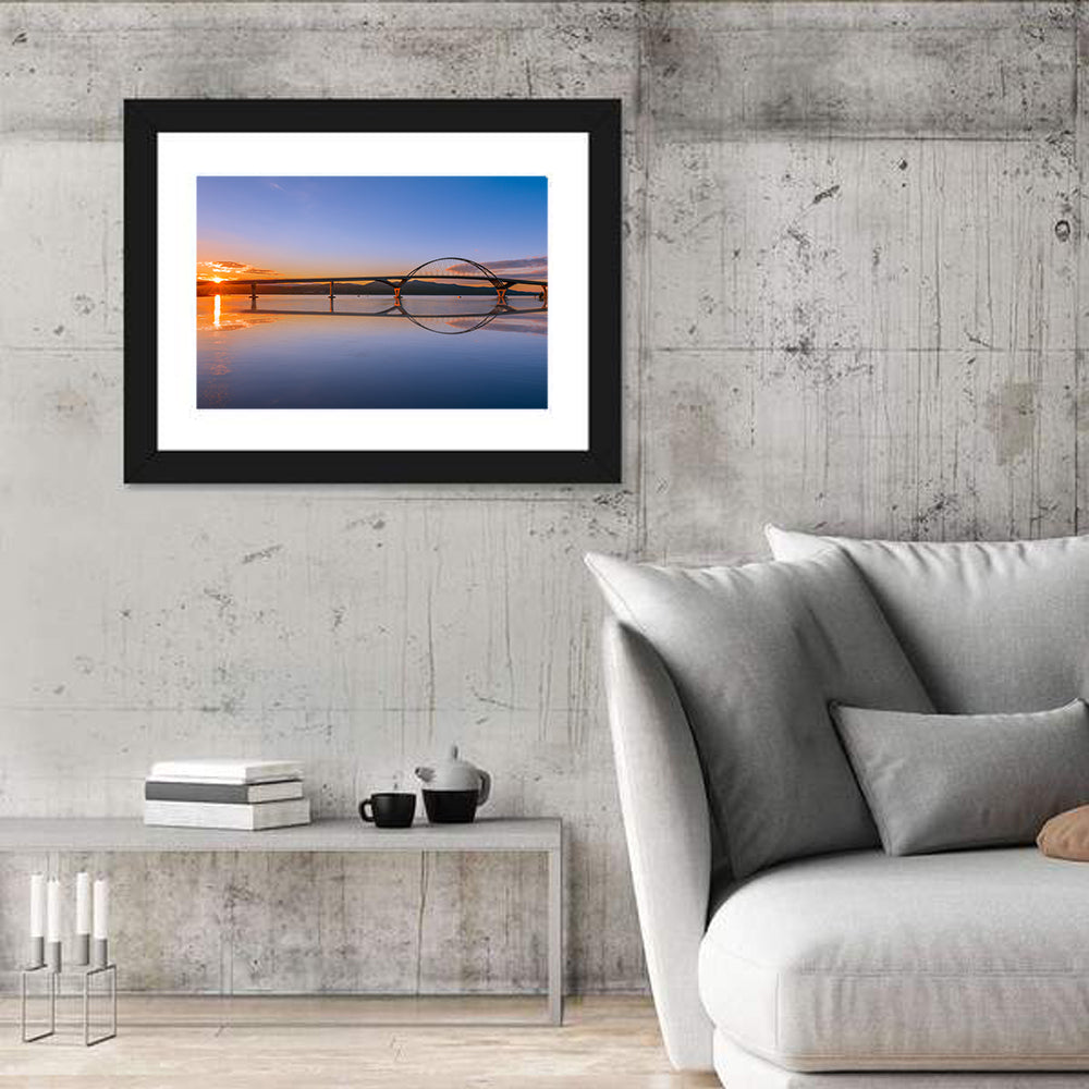 Champlain Bridge at Sunset Wall Art
