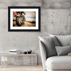 Low Angle Motorcycle Rear View Wall Art