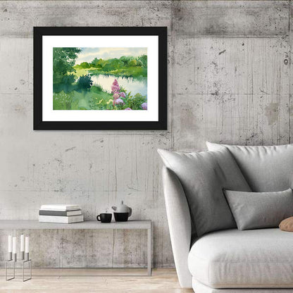 Watercolor River Wall Art