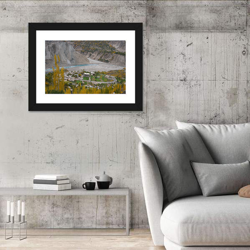 Autumn Hunza Valley Landscape Wall Art
