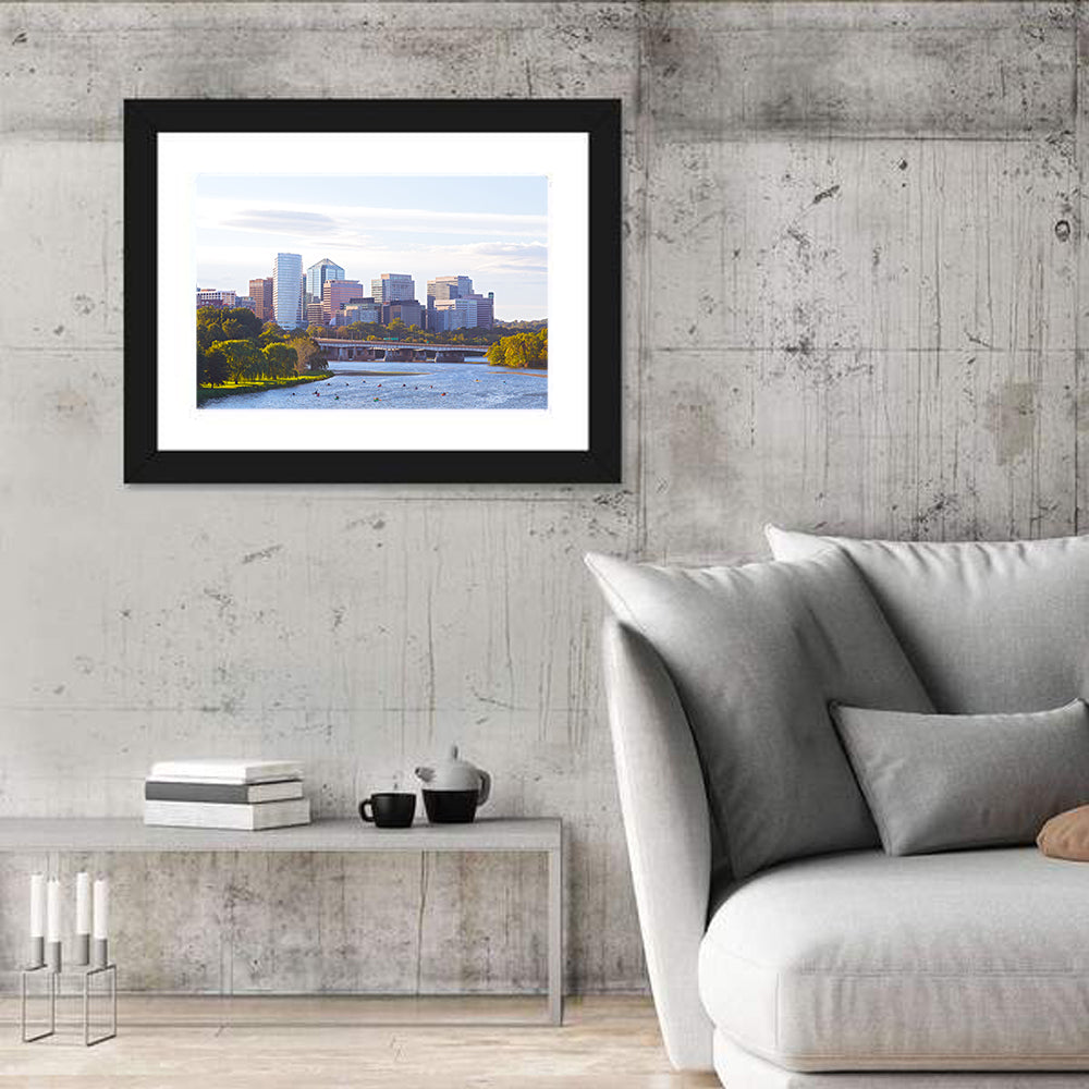 Rosslyn Skyline with Kayaks Wall Art