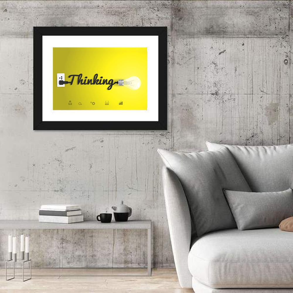 Thinking Cord Typography Wall Art