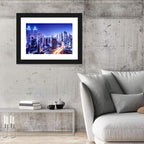 Downtown Dubai Night Skyline Wall Art