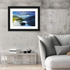 Moonlit Mountain River Wall Art