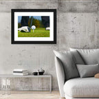 Golf Ball and Club Close Up Wall Art