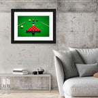 Triangular Snooker Rack Wall Art