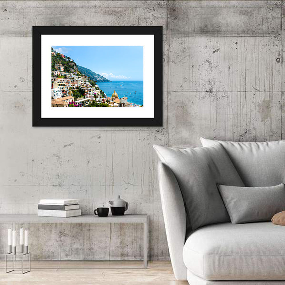 Positano, Amalfi Coast Wall Art in a room, landscape