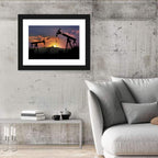 Sunset Oil Field with Pump Jacks Wall Art
