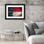 Vintage North Carolina State Flag Wall Art