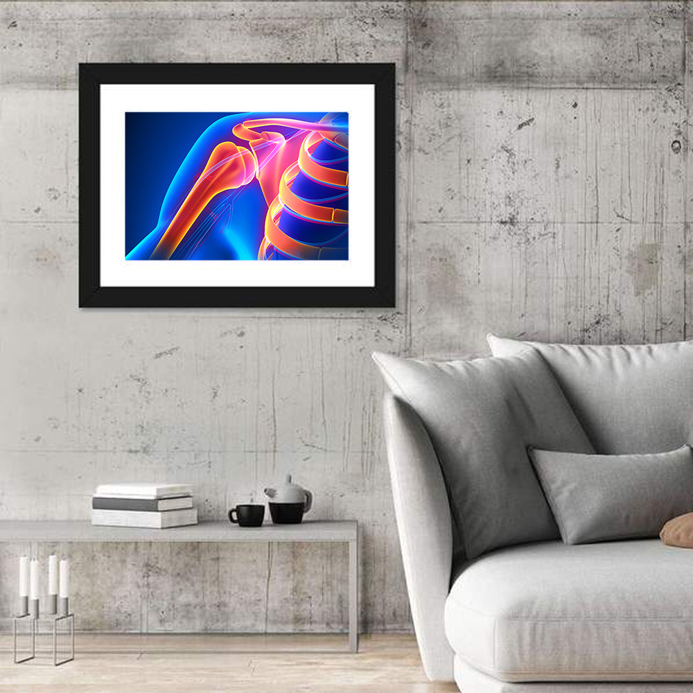 Shoulder Pain Anatomy Study Wall Art