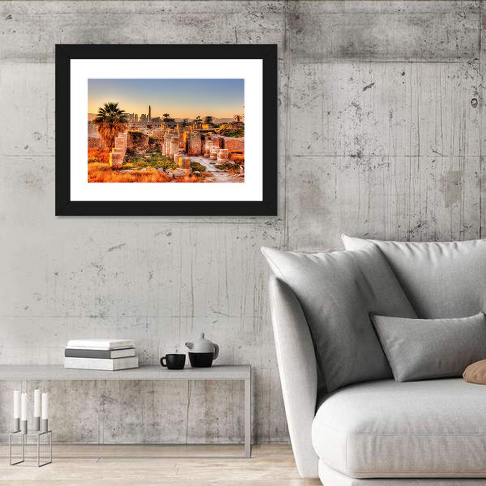 View Of Karnak Temple In Egypt Wall Art
