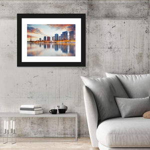 Paris Skyline With Eiffel Tower Wall Art