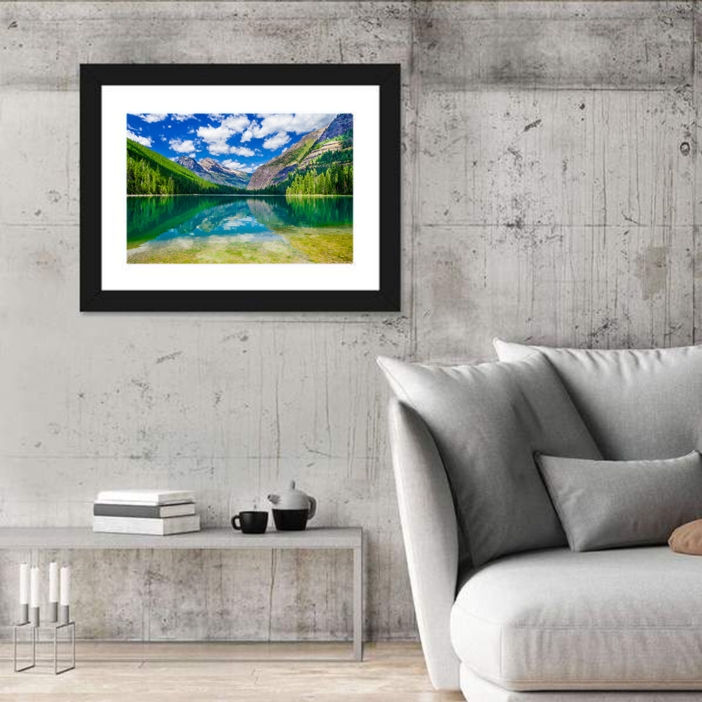Avalanche Lake Reflection, Glacier National Park Wall Art