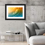 Golden Hour Barrel Wave Wall Art